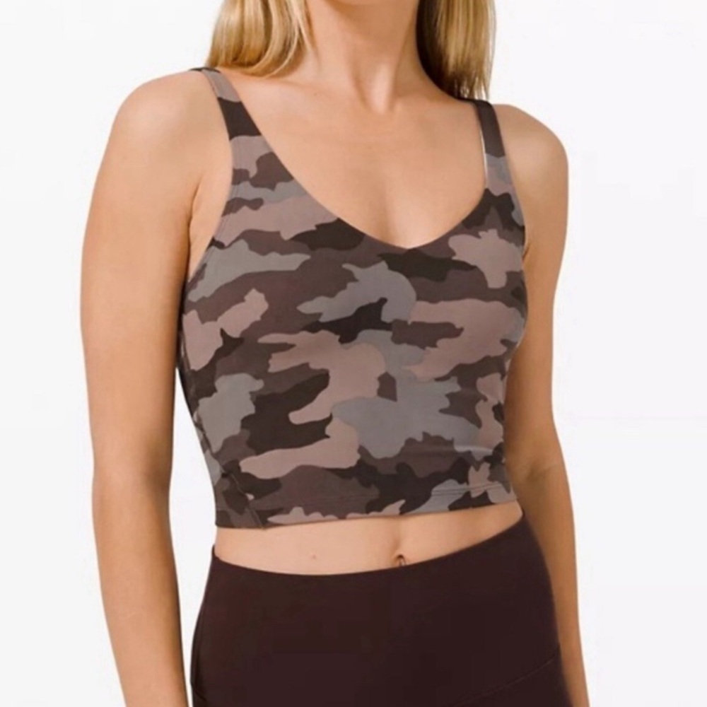 Lululemon Align Camo Print Women's Tank in Dusty Rose Size 6